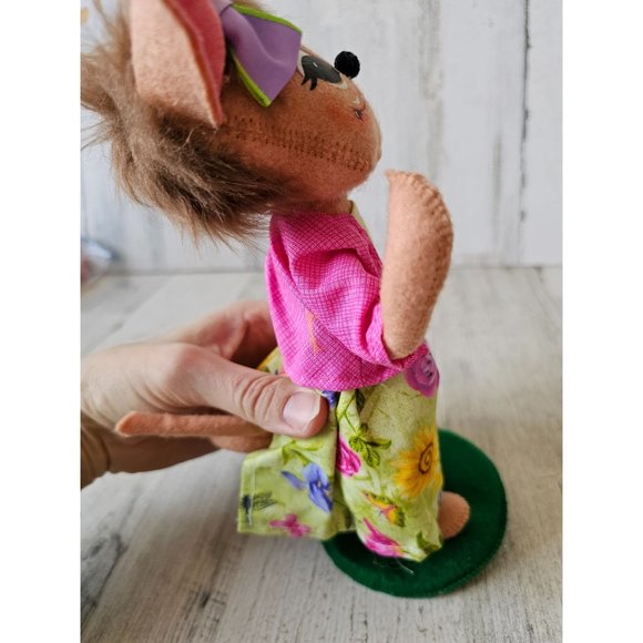 Annalee spring girl dress mouse Easter butterfly dance parade - Picture 5 of 9